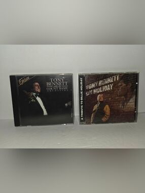 Tony Bennett CDs Set Of 2 Count Basie Orchestra &  Tony Bennett On Holiday Vtg